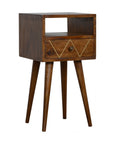 Nasu Mango Wood Bedside Table in Chestnut