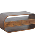Puerto Mango Wood TV Unit in Chestnut
