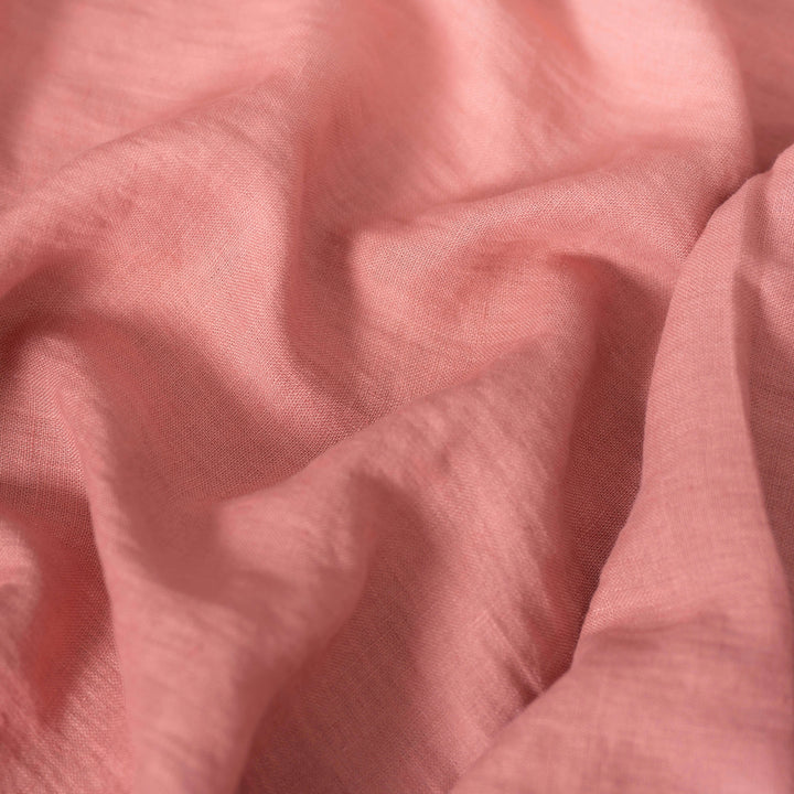 Rose Pink Linen Fabric