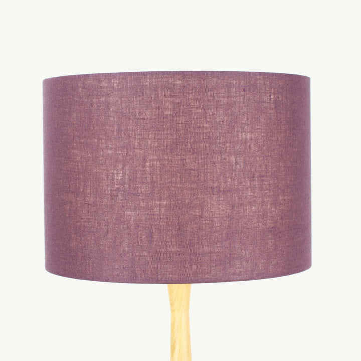 Aubergine Purple Linen Lampshade - Tropikala