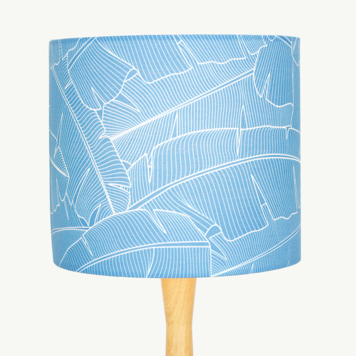 Blue Banana Leaf Lampshade - Tropikala