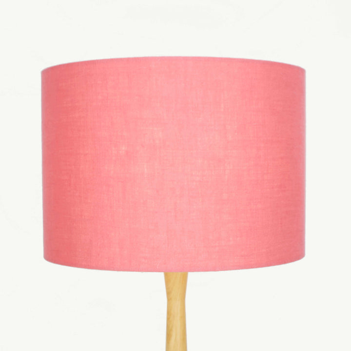 Coral Pink Linen Lampshade - Tropikala