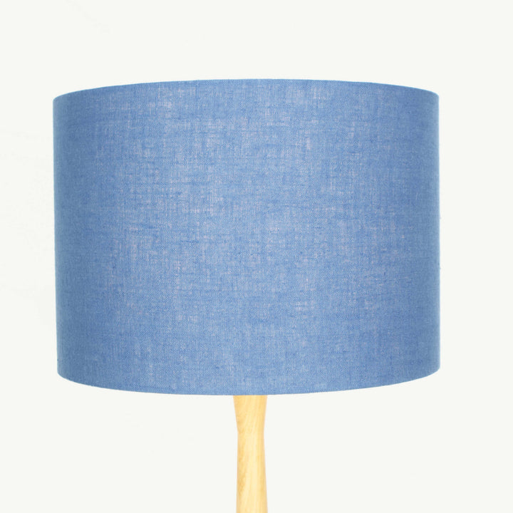 Dusty Blue Linen Lampshade - Tropikala