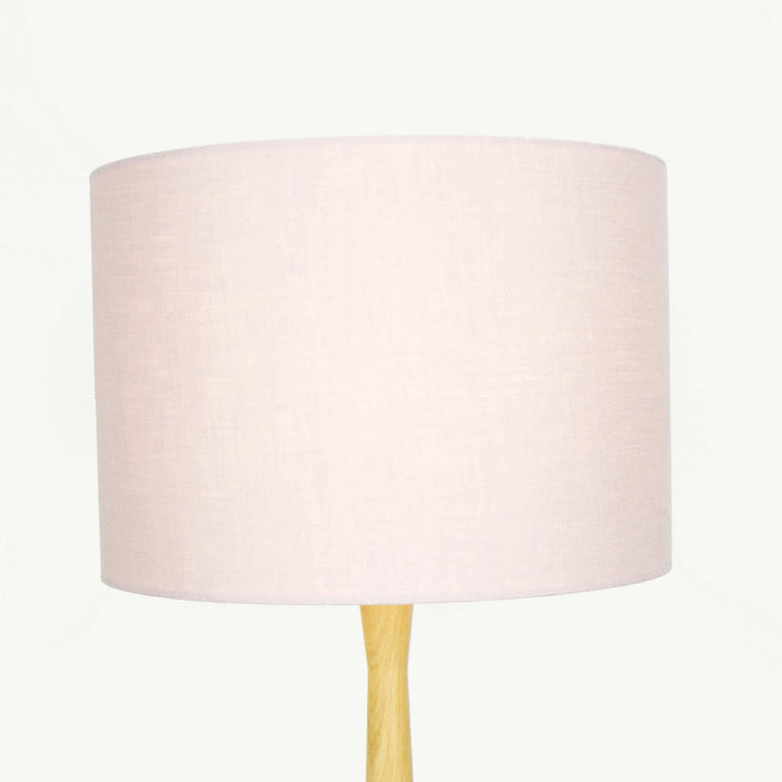Light Dusty Pink Linen Lampshade - Tropikala