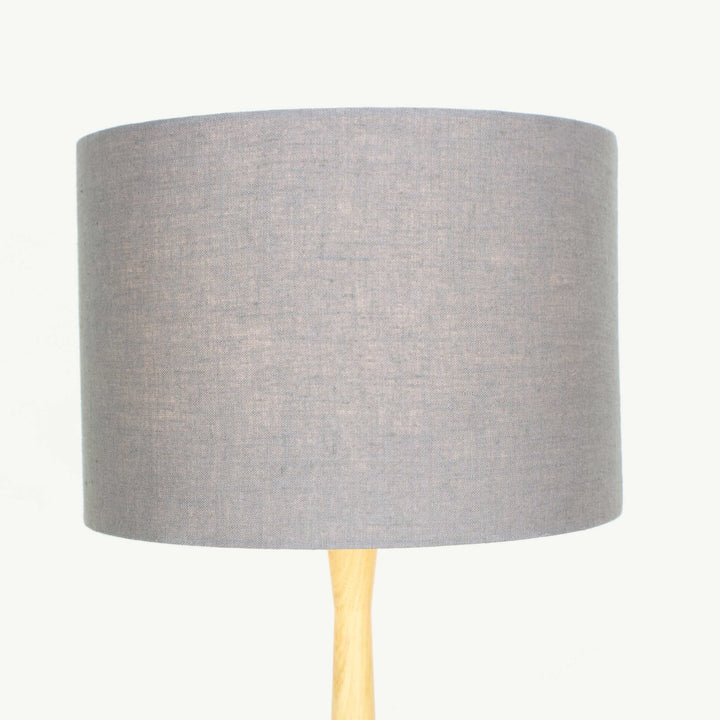 Graphite Grey Linen Lampshade - Tropikala