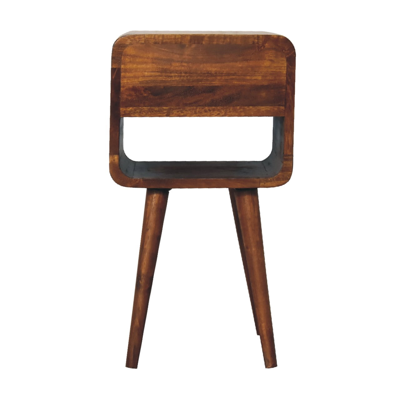 Goa North Mango Wood Bedside Table in Chestnut