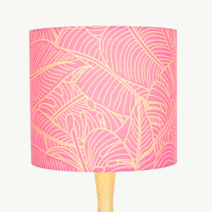Pink Monstera Leaf Lampshade - Tropikala