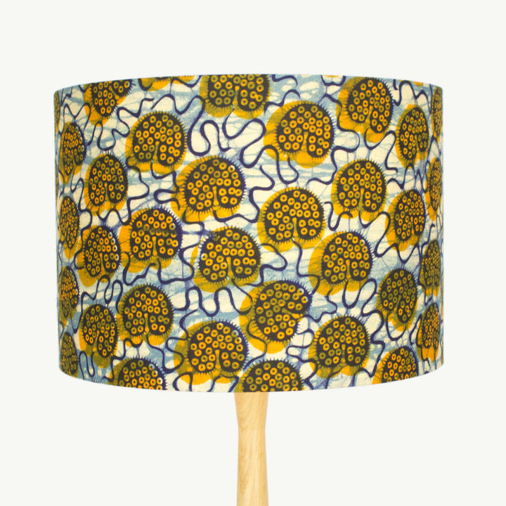 Yellow and Cream Shells African Lampshade - Tropikala
